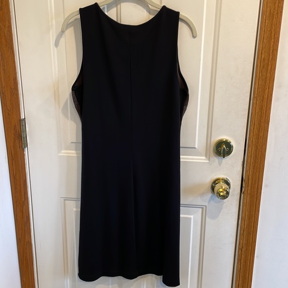 NWT Premise Dresses Faux Leather Upper Sleeveless Dress Size Large - Picture 4 of 7